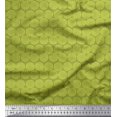 thumbnail image 1 of Soimoi Silk Fabric Wreath Leaves Printed Craft Fabric by The Yard 42 Inch Wide, 1 of 3