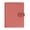 Light red, variant on HannLk Hardcover Notebook with Card Pocket 160 Pages Ruled 6 Rings Binder Covers
