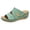 Mint Green, variant on Willtoo Orthopedic Sandals for Women, Women's Wide Width Flat Sandals with Arch Support, Wedge & Flip Flops, Casual Sandals in Faux Leather & Leather, Open Toe, Spring, Summer & Fall