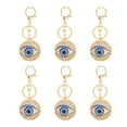 thumbnail image 1 of Porte-clés Il en Strass, 6 Pcs Porte-Clés Blue Eye Pendentif Très Polyvalent, 1 of 12