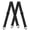Black, variant on Hidden Suspenders for Men X Back Adjustable Elastic Men's Suspenders Under Clothes with 4 Snap Loop