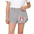 thumbnail image 2 of Amidoa Cotton Girls Shorts Elastic Waist Comfort Waist Summer Shorts Casual Shorts,Pink,1-2 Years, 2 of 6