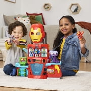 Marvel Iron Man and His Awesome Friends Iron Quarters Boys & Girls Electronic Playset, Birthday Gifts for Kids ages 3 and up