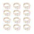 thumbnail image 2 of Juego de 12 Anillos de Servilletas de Perlas Doradas para Bodas Anillos de Servilletas para Mesa de Cena Anillos de Hebillas de Servilletas de Perlas, 2 of 10