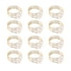 thumbnail image 2 of Juego de 12 Anillos de Servilletas de Perlas Doradas para Bodas Anillos de Servilletas para Mesa de Cena Anillos de Hebillas de Servilletas de Perlas, 2 of 5