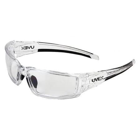Uvex by Honeywell Hypershock Safety Glasses Black Frame with Clear Lens & Uv... 