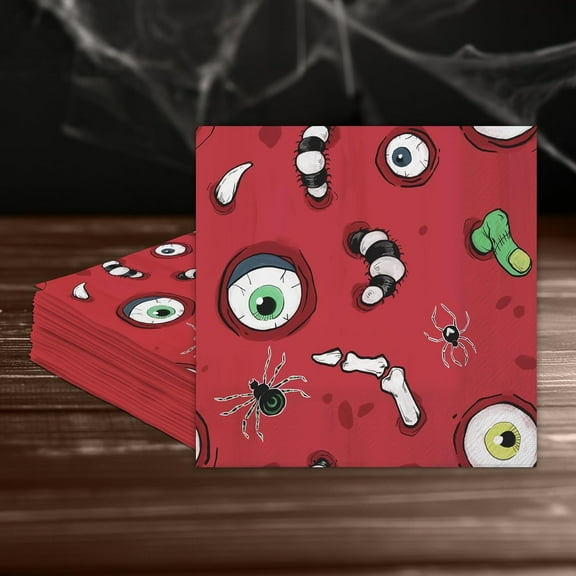 Cheerland Monster Bash Disposable Paper Napkins for Thriller Birthday Celebration Pack of 50