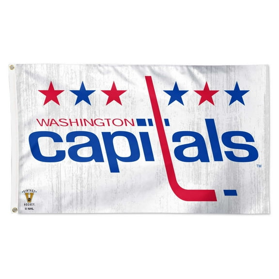 WinCraft Washington Capitals 3- x 5- Single-Sided Retro Deluxe Flag