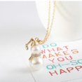 thumbnail image 2 of Set of 2 Christmas Snowman pendant necklace Imitation Pearl Necklace Sweater, 2 of 5