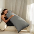 thumbnail image 3 of Body Pillow Firm Body Pillows for Adults Long Pillow for Sleeping Bed Full Body Pillow for Back Stomach Side Sleeper, 3 of 13