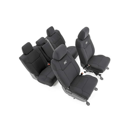 Rough Country F&R Neoprene Seat Covers for 14-20 Tundra CrewMax - 91027A