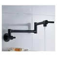 thumbnail image 1 of Brushed Golden Kitchen Faucet Single Cold Water Single Lever Foldable Rotatable Spout Wall Mount Sink Tap 9 Types ,bar Laundry RV Farmhouse, 1 of 7