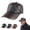Brown, variant on Womens Visor Hats CQXIDFH Windproof PU Leather Baseball Cap, Thick Fleece Warm Adjustable Outdoor Driving Headwear, Beanie Hat (Coffee, One Size)