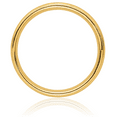 thumbnail image 3 of 14K Solid Yellow Gold 4mm Milgrain Half Round Comfort Fit Plain Classic Wedding Band Ring, 3 of 8