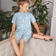 thumbnail image 4 of Balery Rabbit And Bird Conjunto de Pijama Infantil de Manga Corta con Estampado – Ropa de Dormir de Algodón Suave-X-Large, 4 of 6