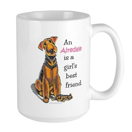 

CafePress - Airedale Terrier Lover Large Mug - 15 oz Ceramic Large Mug