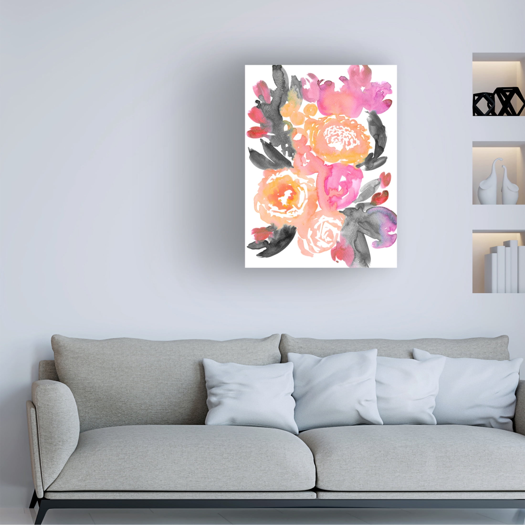 Trademark Fine Art Rosana Laiz Blursbyai Olympe florals II Canvas Wall Art