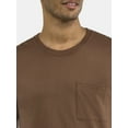 thumbnail image 4 of Athletic Works Men's and Big Men's Cotton Pocket Tee, Sizes XS-5XL and Tall Sizes, 4 of 6