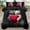 Black Cat Red Heart, variant on Flymme Colorful Checkered Duvet Cover Set Twin Size,2 Pieces Abstract Bedding Set for Bedroom Decor Teen Adult Grid Comforter Cover with Pillowcases
