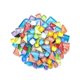 thumbnail image 1 of BR Mosaico colorido Collage de piedra de cristal suelta para decoración hecha a mano DIY, 1 of 5
