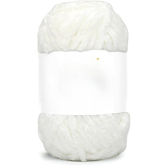 Velvet Chenille Yarn for Crocheting, Fluffy Velvet Plush Yarn Thick Soft Chunky Chenille Yarn Baby Blanket Yarn for Crocheting Knitting Beginners, 3.5 OZ, 87 yards,6 mm