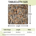 thumbnail image 2 of Reed Camo Dry Plants Pattern Square Fitted Tablecloth with Elastic Edge,Square Table Cover,Washable Elastic Table Cover for Home Kitchen Party Decor 34"x34", 2 of 6