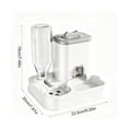 thumbnail image 2 of CHJK Automatic Dog Cat Feeder and Water Dispenser Combo, 1.2L Large Capacity Pet Food and Water Station with Integrated Bowl for Multiple Pets (Gray), 2 of 6