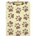 thumbnail image 1 of FMSHPON Brown Dog Printed Yellow Clipboard Hardboard Wood Nursing Clip Board and Pull for Standard A4 Letter 13x9 inches, 1 of 7