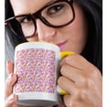 thumbnail image 2 of 3drose, Geometric Pattern Background - Abstract Colorful Vector Design, 15oz Two-tone Yellow Mug, 2 of 6