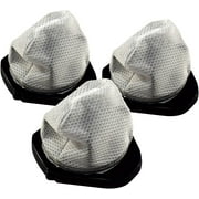 HQRP 3-pack Dust Cup Filters works with Shark SV75 SV75Z SV66 SV70 SV90 SV719 SV726 SV728 SV736 SV738 SV748 SV760 series Cordless Hand Vac Vacuums, part XSB726N Replacement