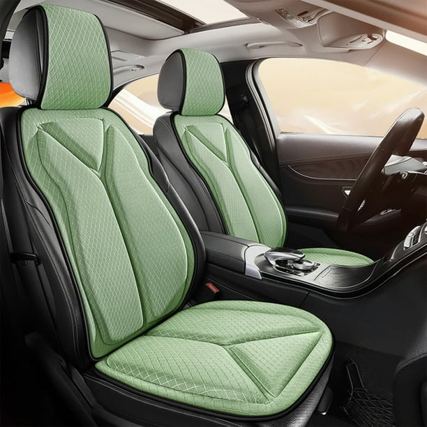 Cojín y respaldo para asiento de coche con ventilación 3D | Refrescante en verano y comodidad en cualquier estación | Malla transpirable y esponja | Soporte ergonómico para conducir y la oficina
