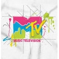 thumbnail image 2 of Retro MTV Colorful Slime Drip Logo Romper Boys or Girls Infant Baby Brisco Brands NB, 2 of 6