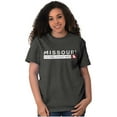 thumbnail image 3 of Missouri Map State Shape Established Men's Graphic T Shirt Tees Brisco Brands X, 3 of 6