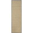 thumbnail image 2 of SAFAVIEH Natural Fiber Arbor Bordered Runner Rug, Natural/Dark Gray, 2'6" x 12' - Coastal Design, Natural & Dark Grey, Seagrass, Ideal for Entryway, Kitchen, Living Room, Office, Hallway, 2 of 11
