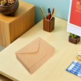 thumbnail image 1 of OUNONA 100Pcs Brown Kraft Paper Invitation Envelopes with V Flap Closure for Greeting Cards and Mailing, 1 of 8