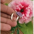 thumbnail image 4 of 925Sterling Silver Certified Handmade Composite Purple Turquoise Ring For US5, 4 of 9