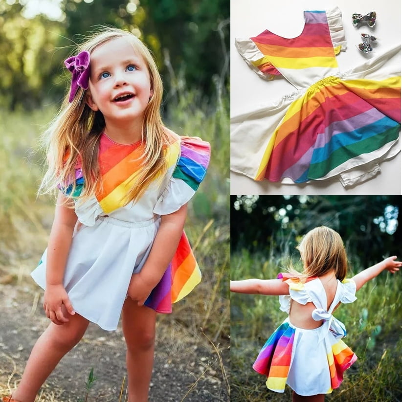 Girls rainbow romper sale