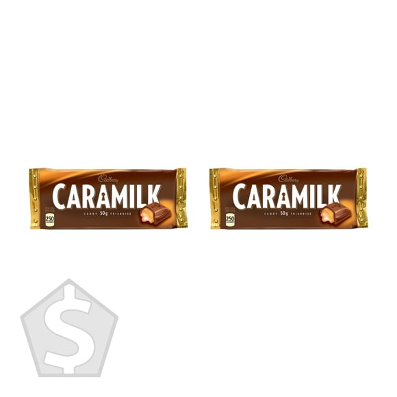 Cadbury Barres de Chocolat au Caramel, 48 X 50 g - Lot de 2