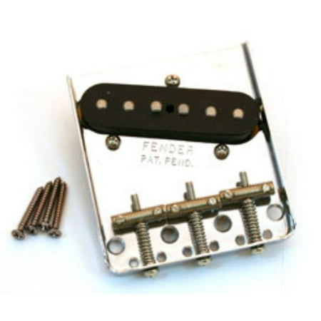 American Vintage '62 Tele Custom Bridge Assembly with Pickup - Nickel, Plated-steel bridge (non-serialized) By