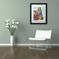 thumbnail image 3 of Trademark Fine Art "Aussie Sheep Dog" Canvas Art by Dean Russo, White Matte, Black Frame, 3 of 4