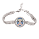 thumbnail image 1 of Mascara de la opera de Pekín xiangjianghui colorido Pulsera de tobillera de cadena de tenis, joyería de diamantes, 1 of 3