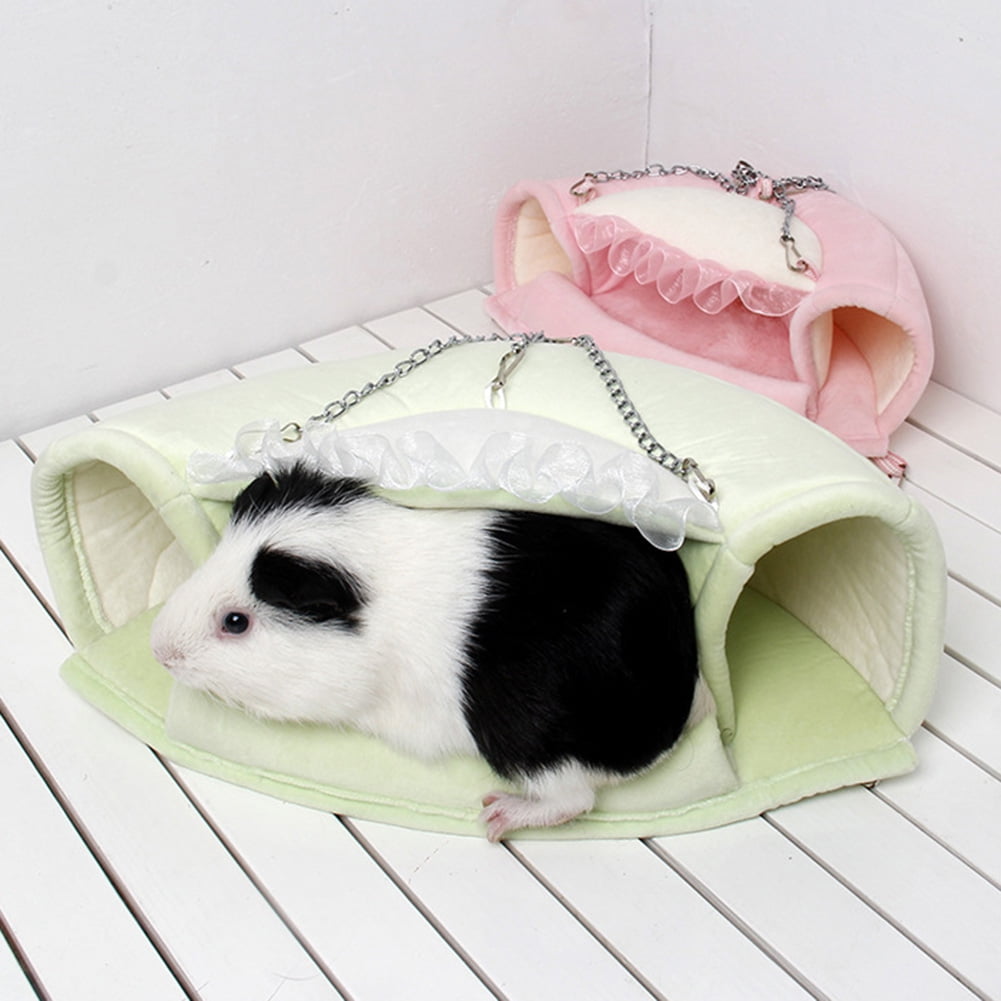 Baluue 5pcs Hamster Hammock Plush Small Pet Hanging Cage Guinea Pig Hammocks Sleeping Beds Swing Toys for Hamster Guinea Pig