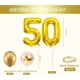 thumbnail image 2 of Globos de película de aluminio de alta calidad para decoración de fiestas de bodas, globos de números gigantes con válvula autosellante para fiesta de cumpleaños número 50, reutilizables y fáciles de, 2 of 7
