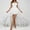 White, variant on siminsem Floral Lace Corset Dress Set Women Gothic, Strapless Bustier Top with Tulle High Low Skirt Halloween Queen Masquerade Party Dress Up, Red,L