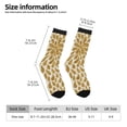 thumbnail image 6 of Uemuo Gold Drops Pattern Women's Crew Socks, Soft Durable Breathable Moisture-Wicking with Odor Control Cotton socks, 6 of 9