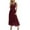 Wine, variant on Ahuyic Summer Plus Size Dress For Women, Womens Short Sleeve Square Neckline Casual Dress, Womens Fashion Solid Color Short Sleeve Pleated Dresses Long Dress Midi Maxi Dress