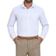 thumbnail image 1 of Camisas de vestir de rayas INSPIRE CHIC para hombres, de manga larga, con botones, talla XL, color blanco, 1 of 5