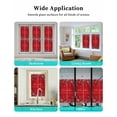thumbnail image 7 of Red Christmas Snowflake Window Privacy Film Stained Glass Window Film Decorative Windows Cover Static Windows Cling for Glass Door Xmas Snowflake Winter Stickers for Bathroom 17.7"x78.7", 7 of 7