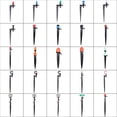 thumbnail image 2 of Adjustable Irrigation Atomizing Revolve Refraction Dripper Inserting Ground Garden Watering Vortex Sprinkler Connector 1/4" Hose He Qiyong unisex, 2 of 2