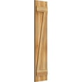 thumbnail image 2 of 10 3/4"W X 49"H Timbercraft Two 5 3/8" Boards Joined Board-N-Batten Shutters W/Z-Bar, Rough Sawn Western Red Cedar (Per Pair), 2 of 13